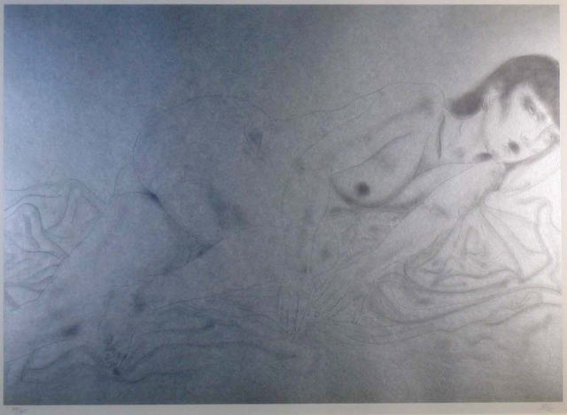 加山又造　裸婦79-2　絵画（リトグラフ）作品　